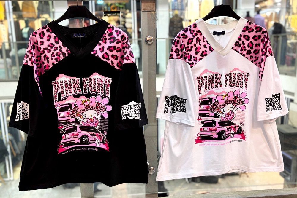 تی شرت باکسی pink fury