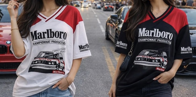 تیشرت باکسیmarlboro